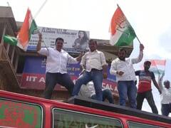 In Pics: बेरोजगारी और महंगाई को लेकर कांग्रेस का प्रदर्शन, जोधपुर में नेता-कार्यकर्ताओं ने बोला हल्ला