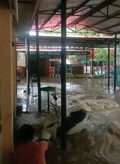 ਪਠਾਨਕੋਟ ਸਿਵਲ ਹਸਪਤਾਲ ਹੋਇਆ ਪਾਣੀ-ਪਾਣੀ, ਮਰੀਜ਼ ਤੇ ਡਾਕਟਰ ਹੋ ਰਹੇ ਖੱਜਲ-ਖੁਆਰ, See Photos