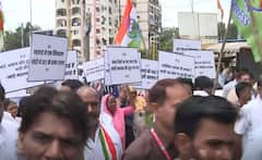 Bhopal में महंगाई के खिलाफ Congress ने किया राजभवन का घेराव, कहा - महंगाई से ध्यान हटाने के लिए..