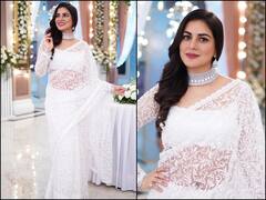 Shraddha Arya Photos: कुंडली भाग्य की प्रीता ने व्हाइट साड़ी में दिखाया जलवा, ‘अप्सरा’ कहकर फैंस ने लुटाया प्यार