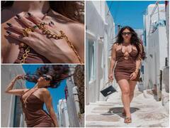 Lauren Gottlieb Latest Photos: ब्राउन कलर की ड्रेस में ग्रीक आइलैंड घूमने निकलीं बिंदास Lauren Gottlieb