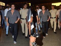 ਟਾਈਟ ਸਕਿਉਰਟੀ ਵਿਚਾਲੇ ਦੁਬਈ ਤੋਂ ਮੁੰਬਈ ਪਰਤੇ ਸਲਮਾਨ ਖਾਨ, ਏਅਰਪੋਰਟ `ਤੇ ਇਸ ਲੁੱਕ `ਚ ਆਏ ਨਜ਼ਰ