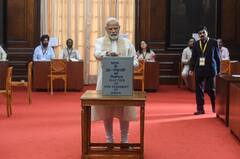IN PICS | Vice President Election 2022: PM Modi Casts Vote, Former PM Manmohan Singh Arrives On Wheelchair