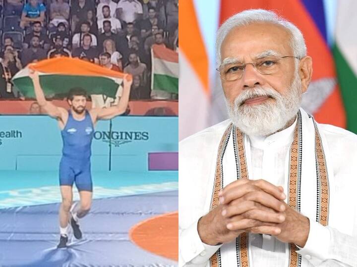 From PM Modi to the President, their reaction on the Indian wrestler Ravi Dahiya winning the gold medal in the Commonwealth Games 2022 CWG 2022: गोल्ड मेडल विजेता रवि दहिया को पीएम से लेकर राष्ट्रपित तक ने दी बधाई, इन हस्तियों के भी रिएक्शन आए