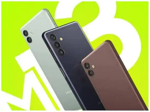 Samsung Galaxy M13 5G - સેમસંગનો આ Samsung Galaxy M13 5G ફોન એન્ડ્રોઇડ 12 ની સાથે One UI 4 આવે છે. ફોનમાં 6.5 ઇંચની HD+ ડિસ્પ્લે અને 90Hz રિફ્રેશ રેટ છે. ફોનમાં મીડિયાટેક Dimensity 700 પ્રૉસેસર અને 4 જીબી રેમની સાથે 64 જીબીનુ સ્ટૉરેજ આપવામાં આવ્યુ છે. ફોનમાં ડ્યૂલ કેમેરા સેટઅપ છે. ફોનમાં 50 mpનો પ્રાઇમરી લેન્સ અને 2 mpનુ ડેપ્થ સેન્સર આપવામાં આવ્યુ છે. સેલ્ફી માટે ફોનમાં 5 mp નો કેમેરો છે. ફોનમાં 5000mAh ની બેટરી ઔપ 15W નો ચાર્જિંગ સપોર્ટ આપવામાં આવ્યો છે. ફોનને 13,999 રૂપિયાની કિંમત પર ખરીદી શકાય છે.