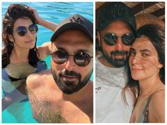 Karishma Tanna पति Varun Bangera संग पूल में हुईं रोमांटिक, कोजी तस्वीरें कीं शेयर