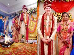 American Married Indian Girl: अमेरिकी लड़के ने भारतीय लड़की से की शादी, हिंदू रीति-रिवाज के साथ हुआ विवाह