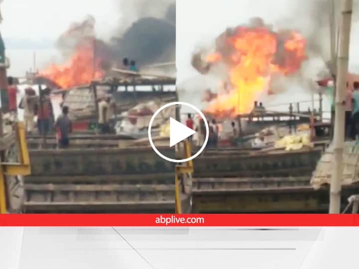LIVE VIDEO: Patna Danapur Maner Cylinder explodes on boat 4 laborers killed while cooking many injured ann LIVE VIDEO: पटना में नाव पर ब्लास्ट हुआ सिलेंडर, 4 मजदूरों की मौत, खाना बनाने के दौरान हुआ हादसा, कई लोग जख्मी