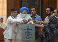 IN PICS | Vice President Election 2022: PM Modi Casts Vote, Former PM Manmohan Singh Arrives On Wheelchair