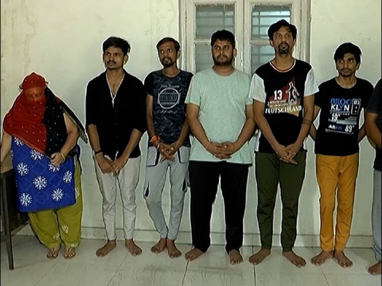 Ahmedabad News High profile cyber sex racket busted in Ahmedabad Crime News : અમદાવાદમાં હાઇપ્રોફાઇલ સાયબર સેક્સ રેકેટ ઝડપાયું, મહિલા સહીત 5 ઠગબાજોની ધરપકડ