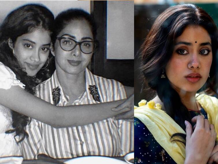 Janhvi kapoor recalls memories of her mothers protectiveness in a latest interview Janhvi Kapoor : இறப்பதற்கு முன் மகள் ஜான்விக்கு சினிமாத்துறை பற்றி அட்வைஸ் கொடுத்த நடிகை  ஸ்ரீதேவி