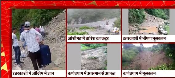 Uttarakhand : पहाड़ पर तबाही की 5 तस्वीरें, आसमान से बरस रही है आफत ! | Pahad Prabhat