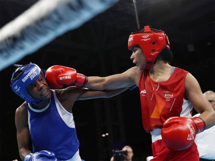 India Boxer Nikhat Zareen Wins Gold Medal in 48-50 Kg flyweight category CWG Boxing Nikhat Zareen Wins Gold: తెలంగాణ అమ్మాయి పంచ్‌ పవర్‌ - బాక్సర్‌ నిఖత్‌కు స్వర్ణం