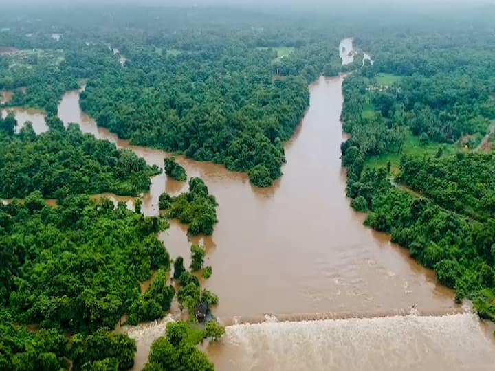 Sindhudurg : कणकवली शहर दोन नद्यांच्या मध्ये वसलेलं शहर असून कणकवली मधील गडनदी आणि जानवली नदीचा संगम वरवडे गावात होतो. याच ठिकाणची ही नयनरम्य दृश्य ड्रोन कॅमेऱ्यातून टिपली आहेत.