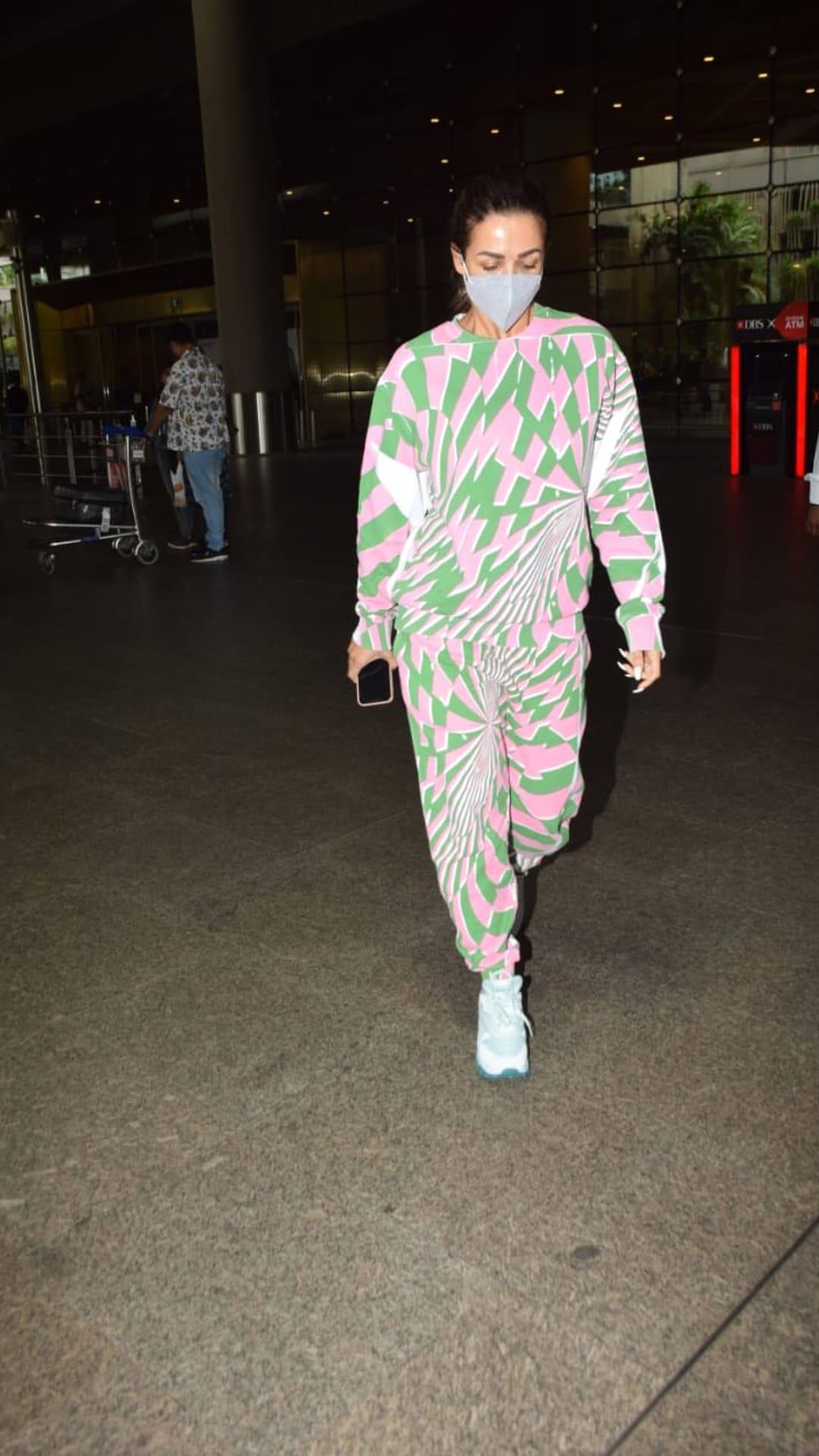 Malaika Arora Dons A Colourful Co-Ord Set For Latest Airport Look