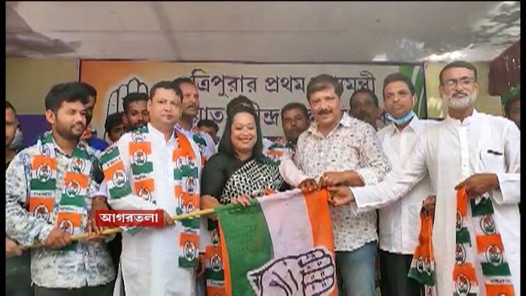 Tripura TMC leader Baptu Chakraborty joins Congress alleges TMC BJP link TMC in Tripura: বিজেপি-র সঙ্গে গোপন আঁতাত! অভিযোগ তুলে দল ছাড়লেন ত্রিপুরার তৃণমূল নেতা, যোগ দিলেন কংগ্রেসে