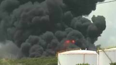 ઓઇલ ડેપો પાર પડી વીજળી ,આભમાંથી વરસી અફાત