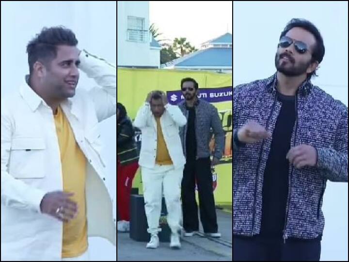 Khatron Ke Khiladi 12 Rohit Shetty fun moment with Rajiv Adatia Khatron Ke Khiladi 12: राजीव अदातिया पर भारी पड़ी हेलमेट की मस्ती, गुस्साए रोहित शेट्टी ने किया ऐसा हाल कि..