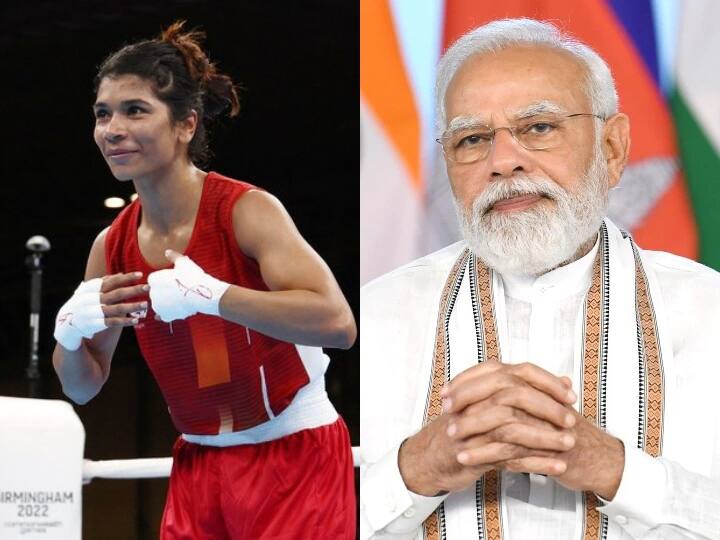 Many celebrities including PM Modi gave their reaction on Nikhat Zareen winning the gold medal in the Commonwealth Games 2022 CWG 2022: निकहत जरीन के गोल्ड जीतने पर पीएम मोदी समेत कई हस्तियों के आए रिएक्शन, जानिए किसने क्या कहा