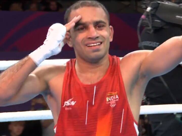 Amit Panghal clinches gold in flyweight boxing, wins his second CWG medal -  Hindustan Times