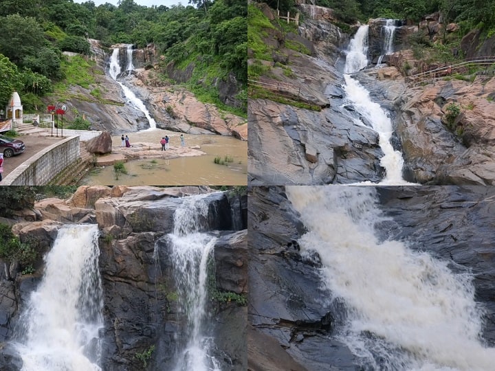 Rajpuri waterfall: रजपुरी वाटरफॉल घने जंगलों के बीच है. इसकी ऊंचाई लगभग 100 फीट है. इसे दूर से देखने पर अत्यंत मनमोहक नजर आता है.