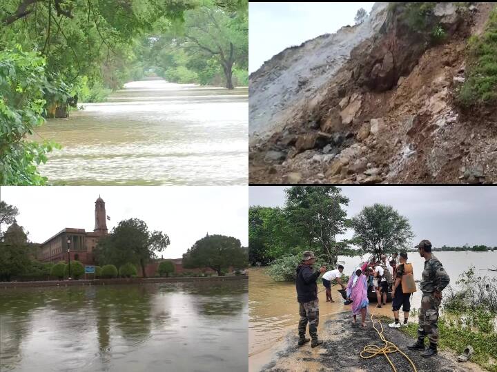 India Weather Forecast Monsoon Update Rainfall Madhya Pradesh Rajasthan Flood Uttarakhand Landslide Heavy Rainfall: पहाड़ से मैदान तक भारी बारिश का अलर्ट- MP के खरगोन में नदी में बही कारें, जोशीमठ में भारी लैंडस्लाइड