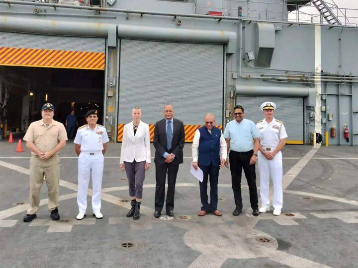 India's ringing in Make in India, American ship came to India for repair for the first time American Ship Repair in India: मेक इन इंडिया में बज रहा डंका, पहली बार मरम्मत के लिए भारत आया अमेरिकी जहाज