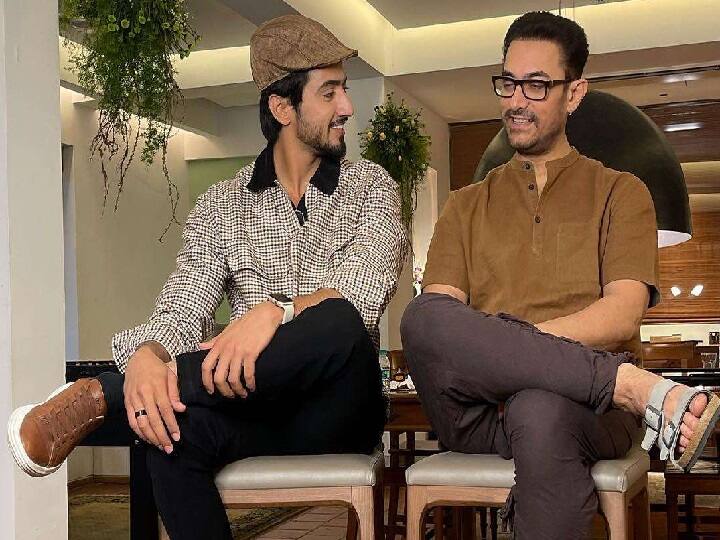 Aamir Khan Mr Faisu Recreates Andaz Apna Apna Iconic Scene video viral Laal Singh Chaddha Promotion: मिस्टर फैजू संग Aamir Khan ने रिक्रिएट किया 'अंदाज अपना अपना' का ये फनी सीन, वीडियो वायरल