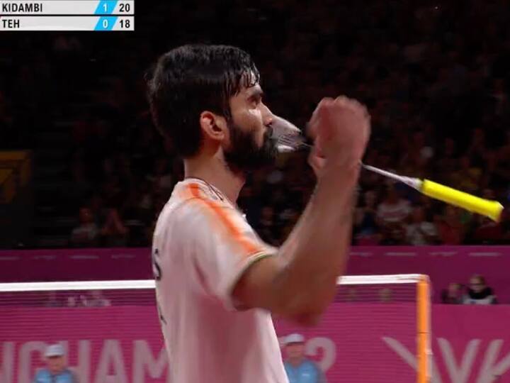 CWG 2022: बैडमिंटन में श्रीकांत ने जीता ब्रॉन्ज मेडल, भारत की झोली में आया 51वां पदक Kidambi Srikanth wins bronze medal in Commonwealth Games 2022 by defeating Jia Heng Teh of Singapore CWG 2022: बैडमिंटन में श्रीकांत ने जीता ब्रॉन्ज मेडल, भारत की झोली में आया 51वां पदक