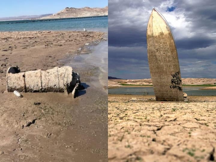 America Human remains continue to be found in American Drought Lake Mead Reservoir America: सूखती झील से मानव कंकाल मिलने का सिलसिला जारी, मानव अवशेष का चौथा सेट मिलने से बढ़ी प्रशासन की टेंशन