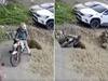 Viral Video: ਮੋਟਰਸਾਇਕਲ ਮੋੜਦੇ ਹੋਏ 'ਧਰਤੀ 'ਚ ਸਮਾ' ਗਿਆ ਵਿਅਕਤੀ, ਹੈਰਾਨ ਕਰਨ ਵਾਲੀ ਵੀਡੀਓ ਵਾਇਰਲ