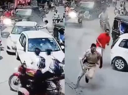 cops fire at fleeing car on streets of Punjab video is trending now Crime: போதை மருந்துகளுடன் தாறுமாறாக பாய்ந்துசென்ற கார்.. பதறவைத்த சேஸிங் காட்சிகள்.. மடக்கிய காவல்துறை