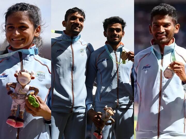 Indian Players Performance in Athletes Commonwealth Games 2022 Birmingham India Athletics medals CWG 2022: एथलेटिक्स में भारतीय खिलाड़ियों ने जगाई उम्मीद, बर्मिंघम में 8 पदक जीतकर बनाए कई रिकॉर्ड