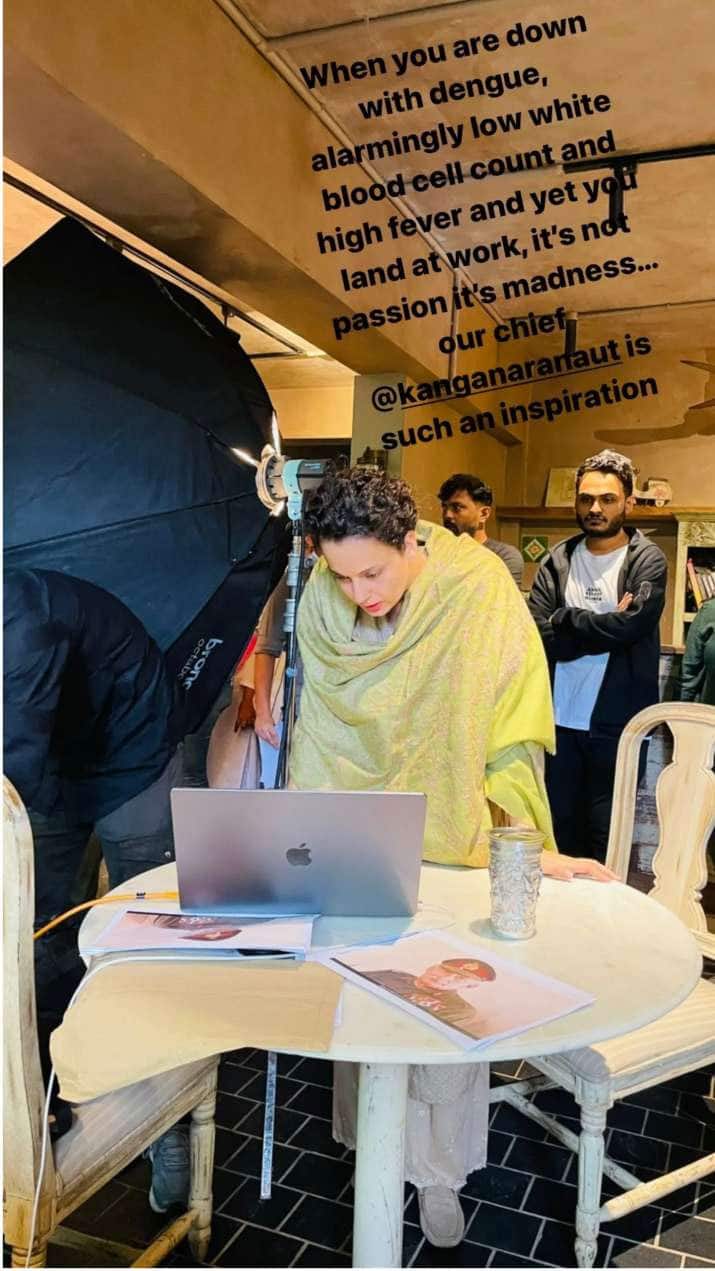 Kangana Ranaut को हुआ डेंगू, तेज बुखार में भी 'इमरजेंसी' के सेट पर कर रहीं काम, टीम ने कहा- यह जुनून नहीं....