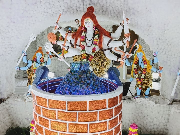 Indore Madhya Pradesh mandir topic of discussion devotees getting darshan of Lord Shiva Gyanvapi form ANN Indore News: इंदौर का ये मंदिर बना चर्चा का विषय, भक्तों को हो रहे शिव के ज्ञानवापी स्वरूप के दर्शन, जानिए-क्या है खास