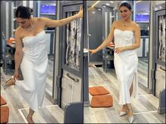 व्हाइट गाउन ड्रेस पहनकर निकलीं Shraddha Arya, टीवी की संस्कारी बहू का ये अवतार देख फैंस रह गए दंग