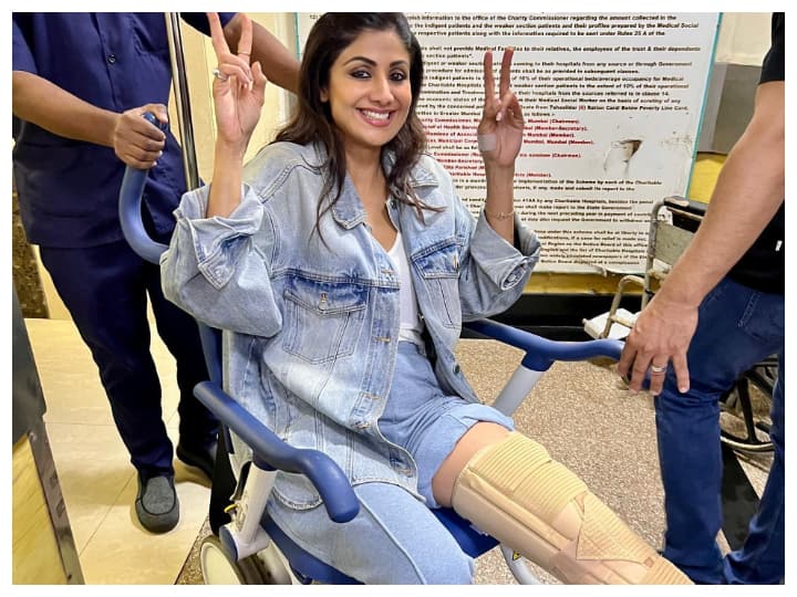Shilpa Shetty Gets Injured While Shooting, Says She Took The Phrase 'Break A Leg' Literally Shilpa Shetty Gets Injured While Shooting, Says She Took The Phrase 'Break A Leg' Literally