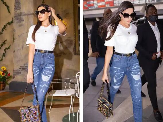 Nora Fatehi Pics: व्हाइट ट्रांसपेरेंट ड्रेस में नोरा फतेही क्लासी लग रही हैं