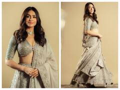 Mrunal Thakur Pics: लहंगा चोली के साथ खुले बाल में मृणाल ठाकुर ने दी किलर स्माइल, इस लुक पर तो आप भी हो जाएंगे फिदा