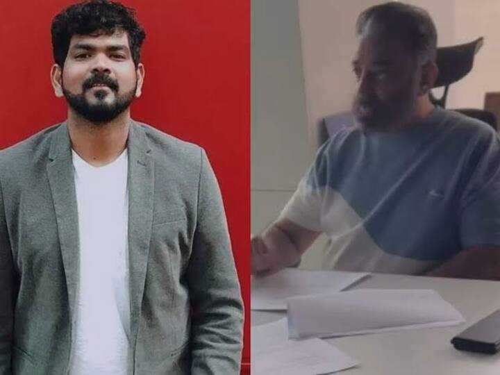 Vignesh Shivan working with Kamal dubbing video posted on Instagram goes viral கமலுடன் வேலை செய்யும் விக்னேஷ் சிவன்… இன்ஸ்டாகிராமில் வெளியிடப்பட்ட ஒர்க்கிங் வீடியோ வைரல்!