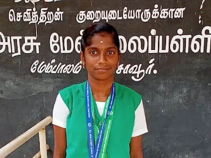 Thanjavur student achieves by winning medal in long jump TNN ஓட்டத்தில் ஆக்ரோஷம், நீளம் தாண்டுதலில் புலி வேகம்....பதக்கங்களை குவிக்கும் தஞ்சை மாணவி