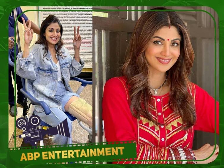 shilpa shetty broke her leg during the shooting of the web series Shilpa Shetty: காலில் கட்டுடன் ஷில்பா ஷெட்டி ... சோகத்தில் ரசிகர்கள்...என்ன நடந்தது?