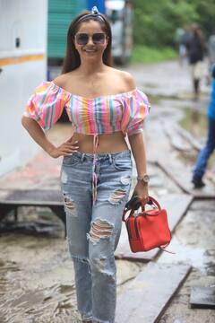 Rubina Dilaik Spotted: बारिश के मौसम में बला की खूबसूरत लगीं रुबीना दिलैक, सामने आईं तस्वीरें