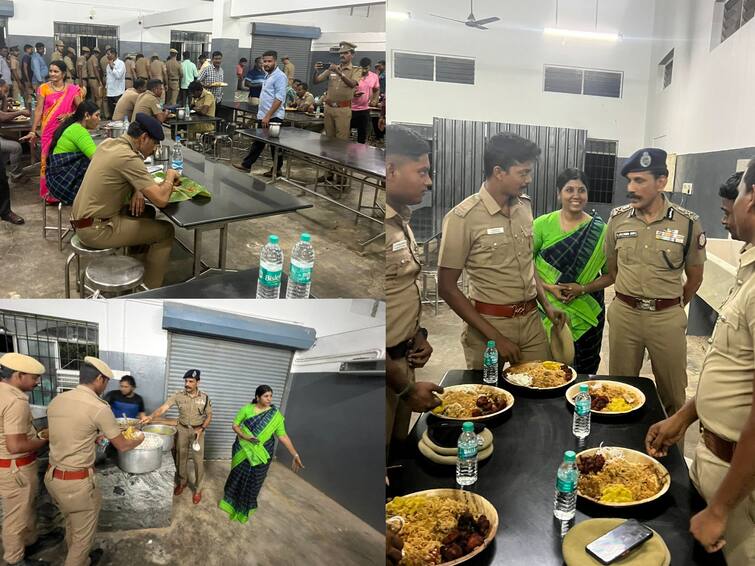 DGP hosted a dinner for the policemen who participated in the Chess Olympiad சிக்கன்.. மட்டன் பிரியாணி! தடபுடலாக போலீசாருக்கு விருந்து வைத்த டிஜிபி! காரணம் இதுதான்!