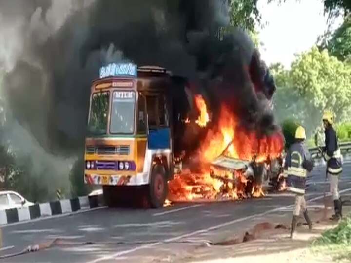 திண்டிவனம் அருகே  சினிமாவில் வருவதுபோல் நடந்த விபத்து;  நடந்தது எப்படி..?