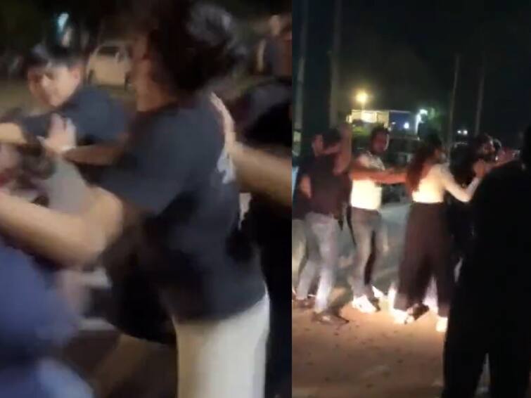 Bouncers molest and assault woman and drag guests in gurgoan night club video goes viral Crime: நைட் க்ளப்பில் பெண்ணிடம் பவுன்சர்ஸ் அத்துமீறல்?! நடுராத்திரியில் நடந்த அடிதடி ரகளை!