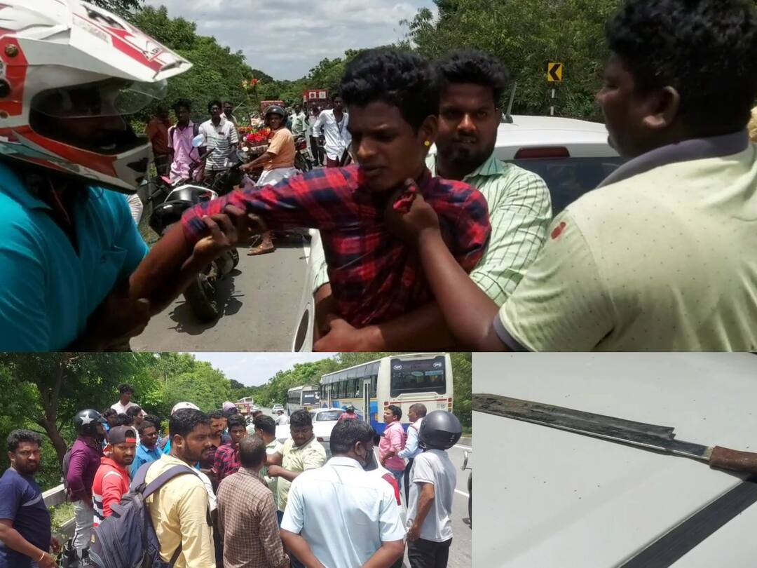 ’சார் ஒரு முறை உங்கள வெட்டிக் கொள்ளவா..?’ -  கஞ்சா போதையில் போலீசை பட்டப்பகலில் வெட்டிய குசும்பன்..!