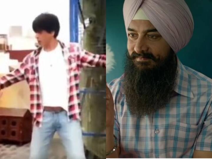 Laal Singh Chaddha Fans scream shah rukh khan cameo in aamir khan movie video viral Laal Singh Chaddha: शाहरुख खान को आमिर की फिल्म में देख दीवाने हुए फैंस, थिएटर से वीडियो हुए वायरल