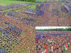 In Pics: રાજસ્થાનમાં 1 કરોડ બાળકોએ ગાયુ દેશભક્તિ ગીત, ગિનીઝ બુકમાં નોંધાયો રેકોર્ડ, જુઓ તસવીરો......