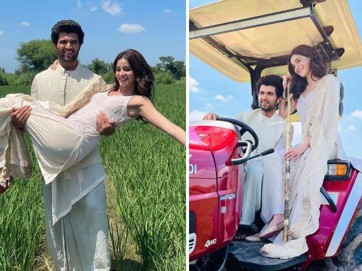 Vijay deverakonda Ananya Panday Pics: साउथ एक्टर विजय देवरकोंडा और बॉलीवुड एक्ट्रेस अनन्या पांडे इन दिनों फिल्म लाइगर के प्रमोशन में जुटे हुए हैं.